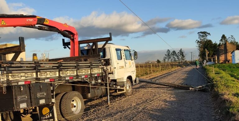 Ceprag restabelece com agilidade energia afetada por fortes ventos